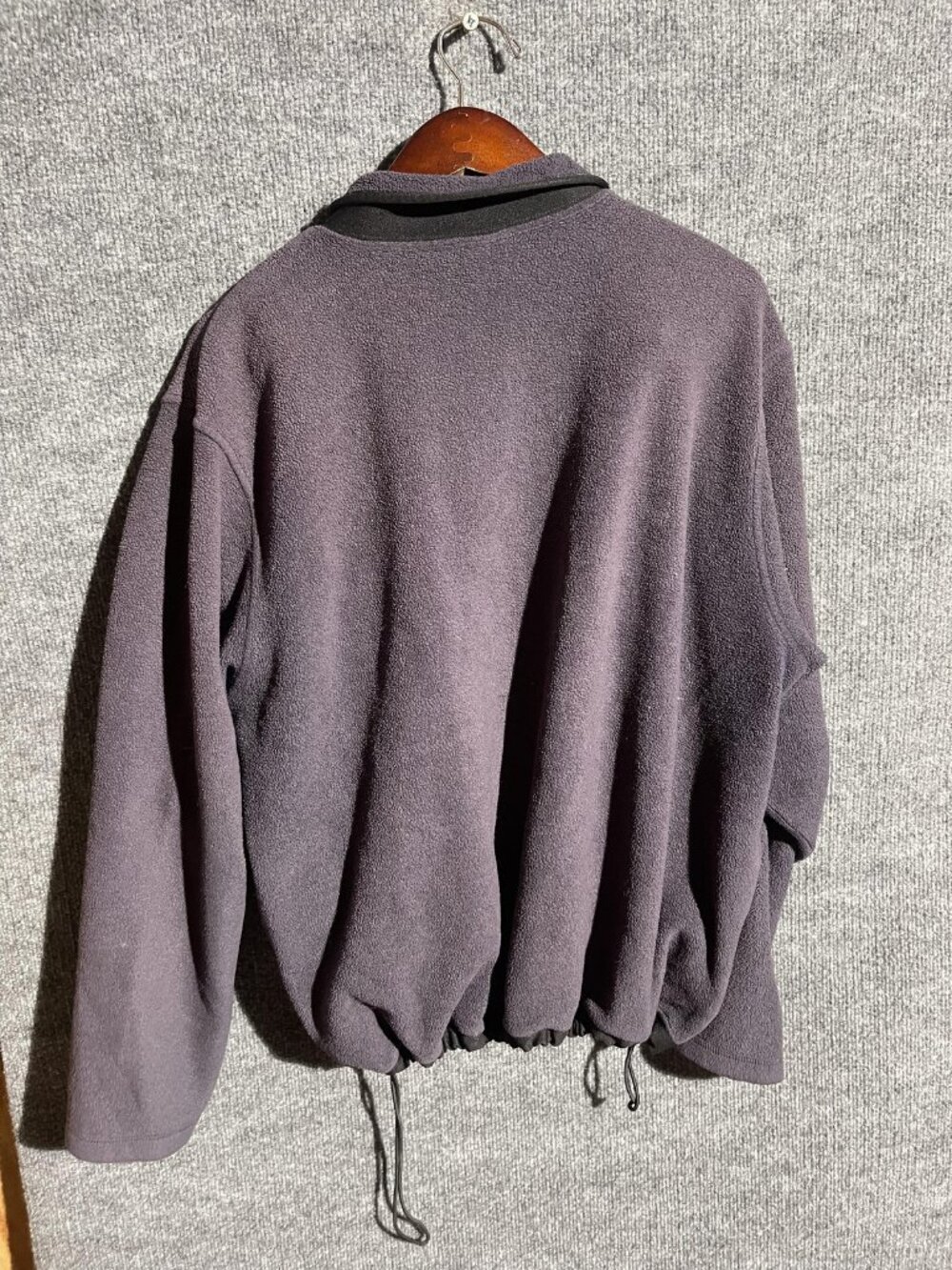 Old Navy Sweater Mens XL Gray Fleece Quarter Zip Mock Neck Pullover Warm Casual - Picture 2 of 8